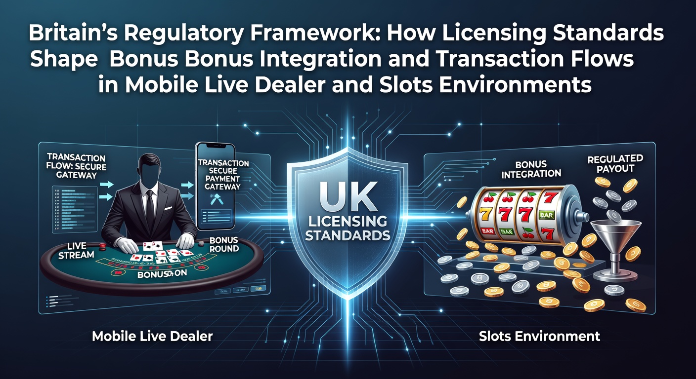 Illustration of Britain's regulatory framework influencing mobile casino bonus integration and transaction flows