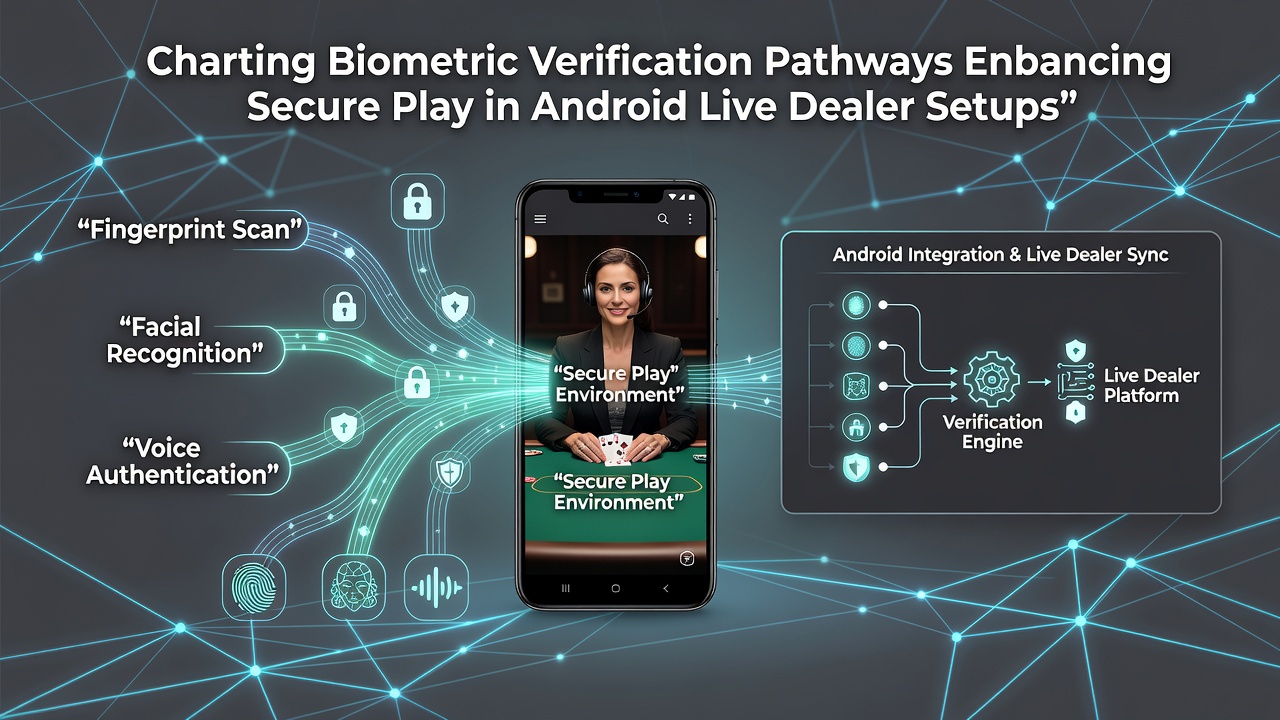 Android smartphone displaying live dealer roulette table with biometric lock overlay
