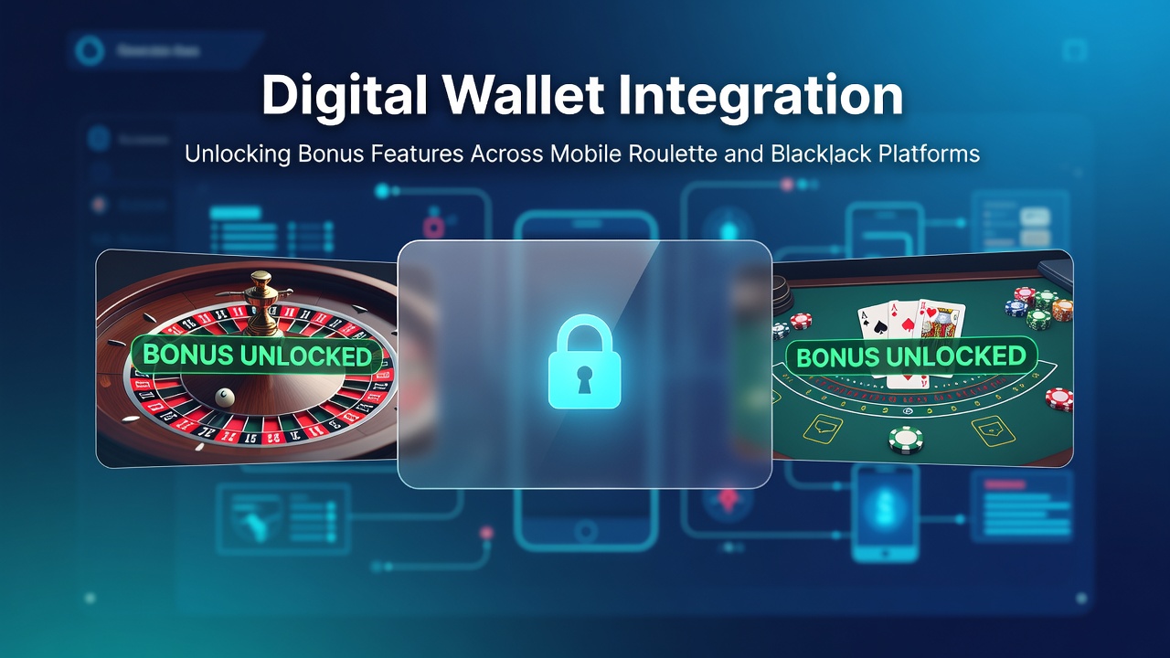 Digital wallet integration shown on a mobile roulette interface with bonus activation prompts