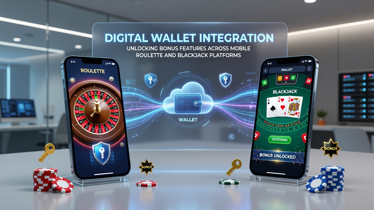 Blackjack mobile screen displaying unlocked bonus features after digital wallet deposit