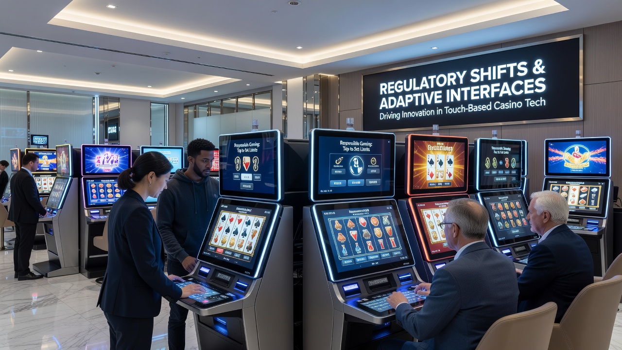 Live dealer table with adaptive touch controls showing dynamic bet sizing and regulatory compliance overlays