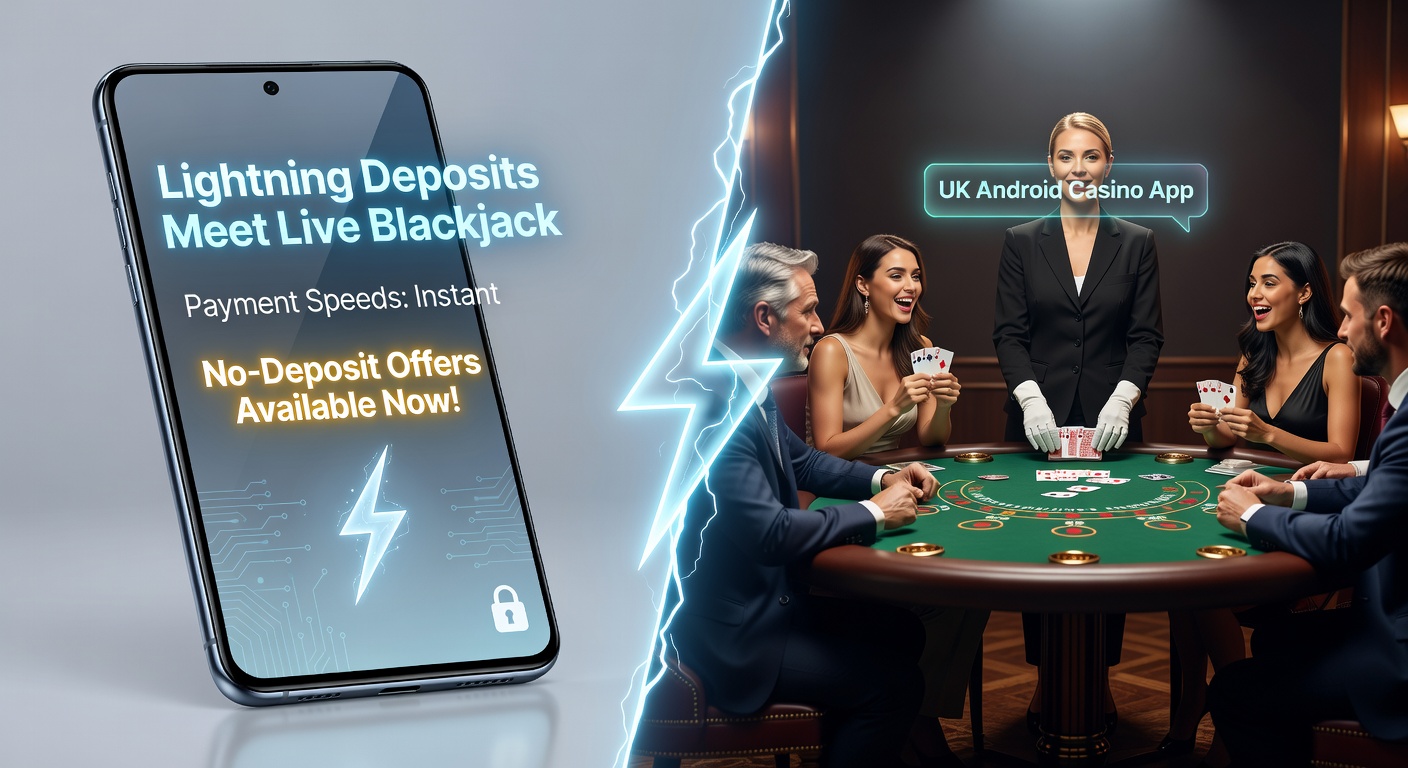 Close-up of an Android phone screen displaying a no-deposit bonus claim on a live blackjack app, with payment speed metrics highlighted