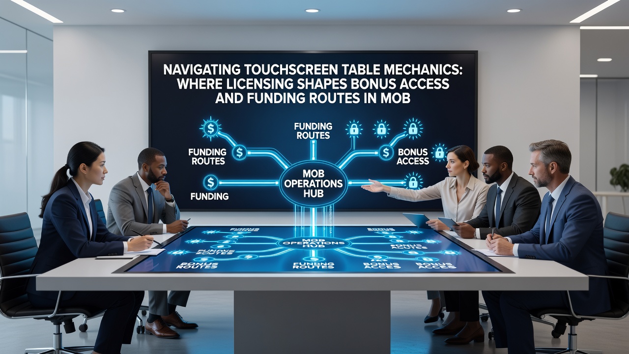 Mobile payment flow diagram overlaid on a digital casino table interface