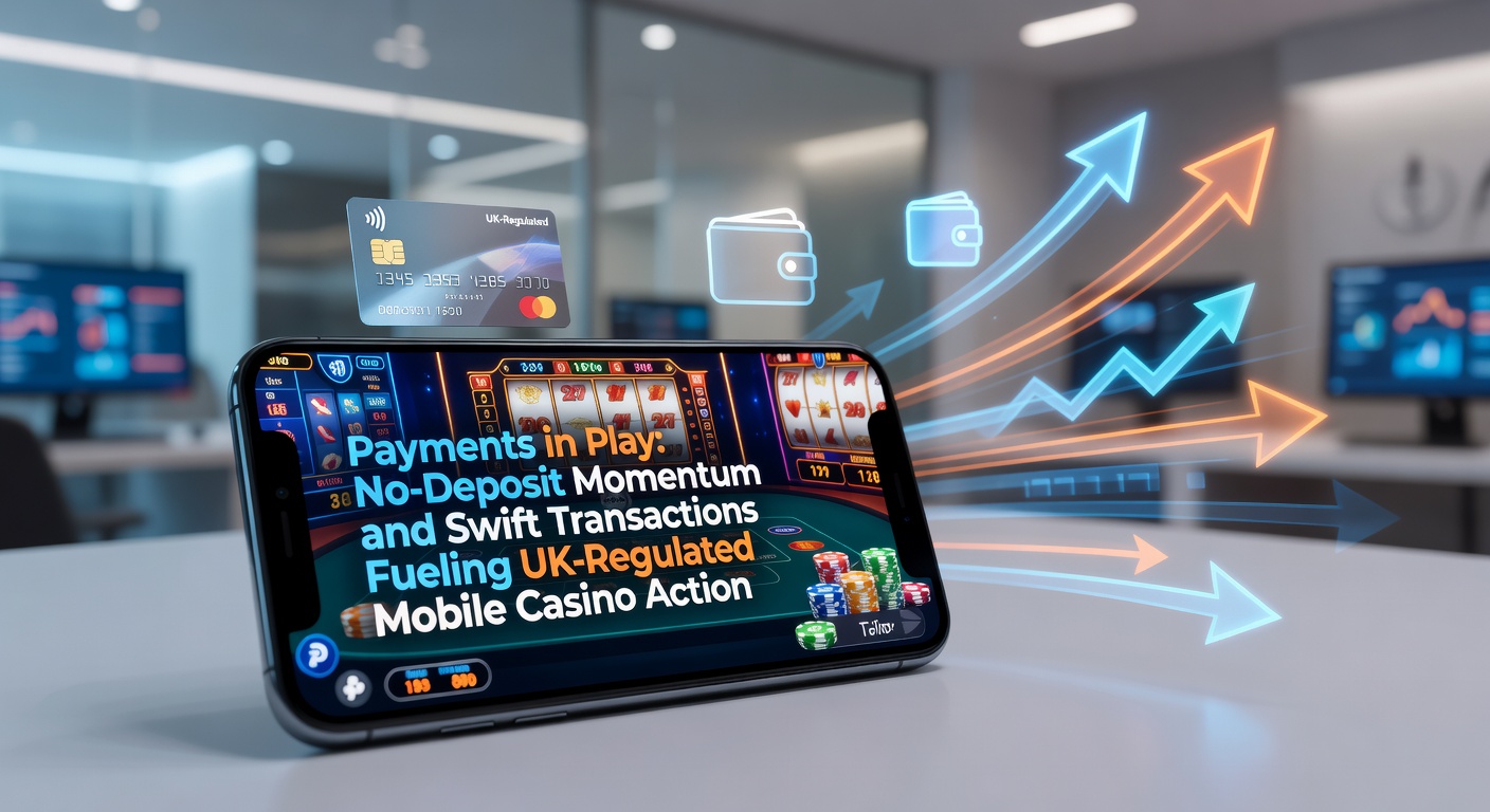 Vibrant mobile casino interface showing seamless payment options and bonus activations on a smartphone screen