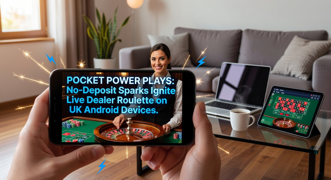 Close-up of roulette wheel spinning on an Android casino app interface, featuring live dealer and bonus credit counter