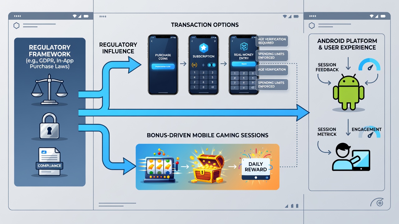 Comparison of transaction interfaces in bonus mobile gaming apps across Android and iOS under regulatory constraints