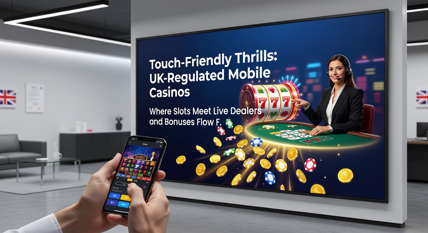 Close-up of a hand interacting with a mobile live dealer roulette wheel and slot reels side-by-side, showcasing bonus pop-ups and seamless touch navigation on a UK casino app