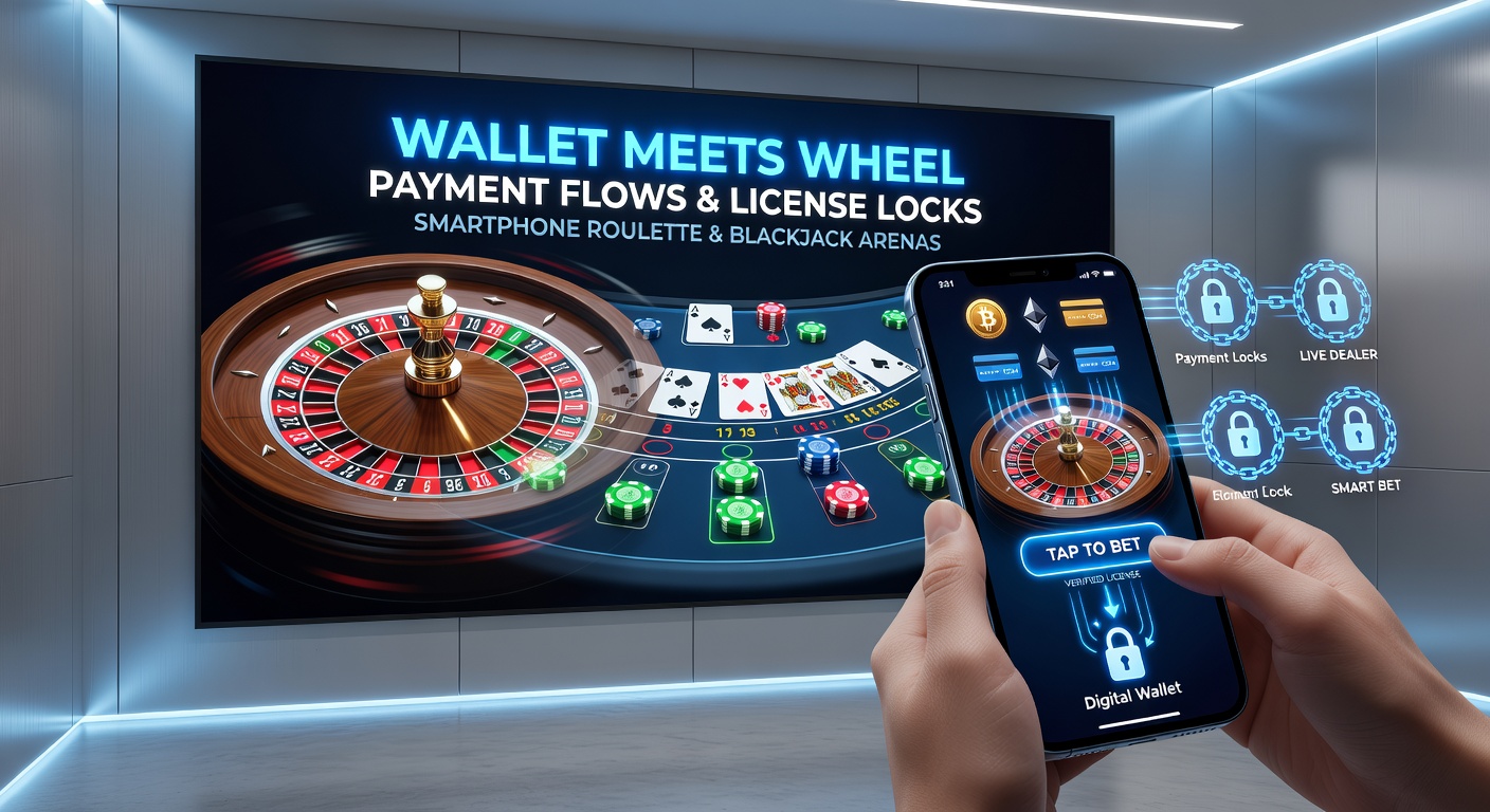 Close-up of a mobile blackjack table with license verification badge and payment wallet icon, illustrating secure flows in regulated smartphone gaming